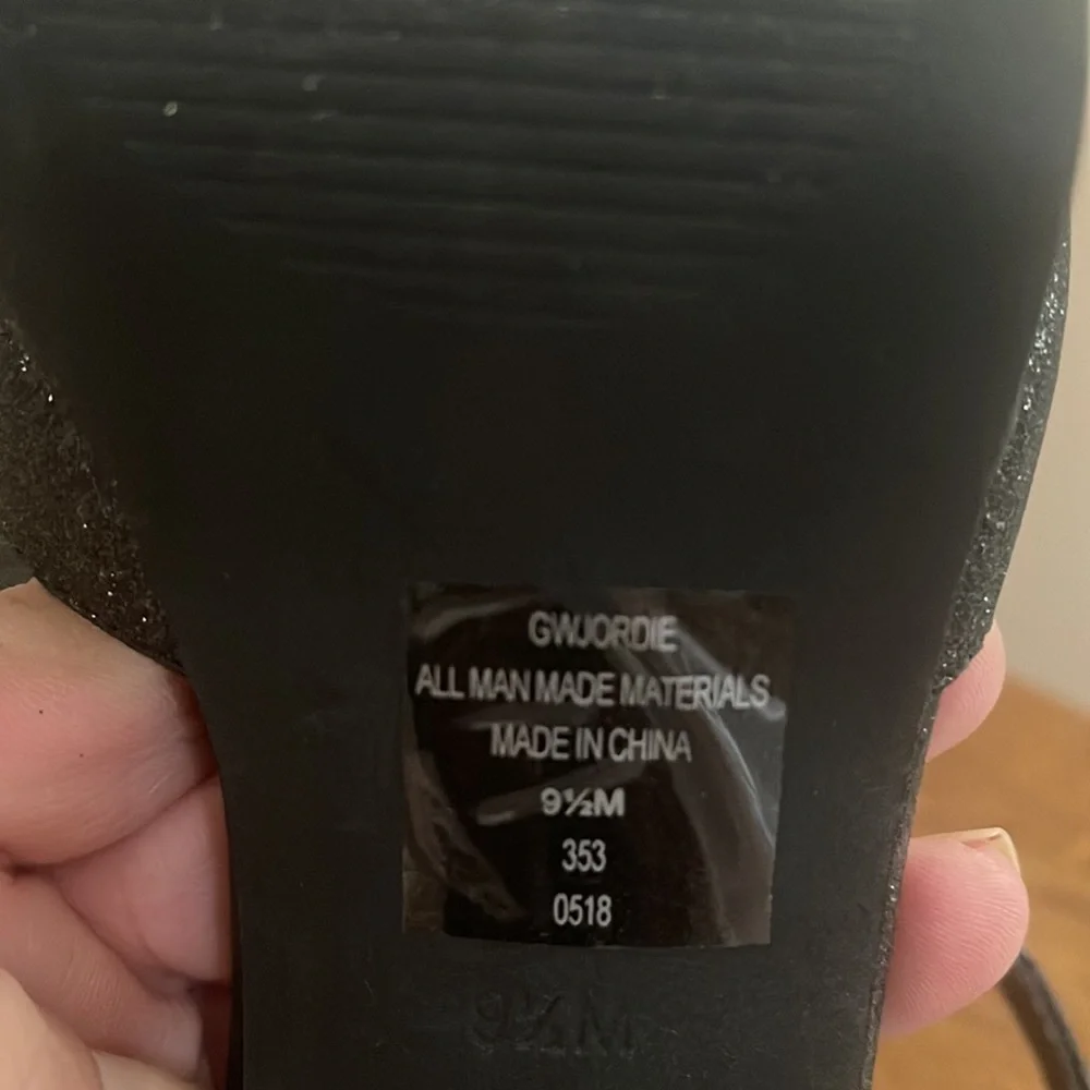 Brand New Glittery Women's Guess Strappy Heels Size 9 1/2 - Picture 5 of 5